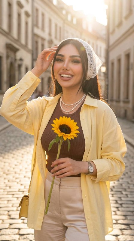 سلفی غروب در پارکینگ با نور افق و استایل اسپرت