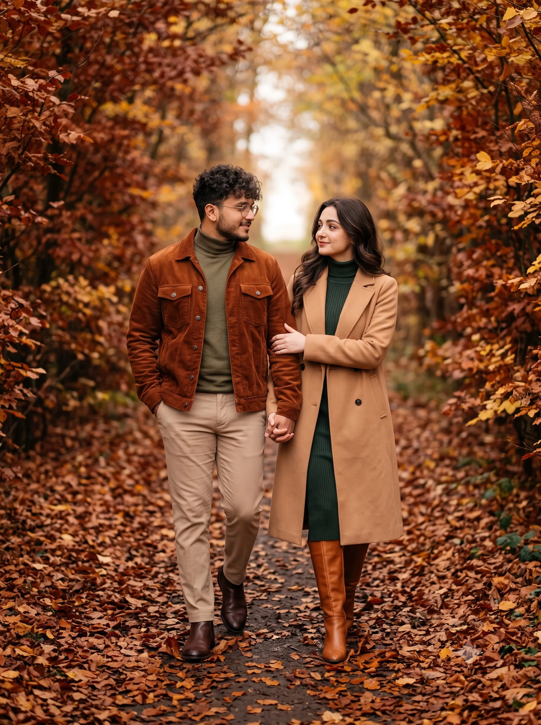 پرتره عاشقانه و صمیمی دونفره زوج