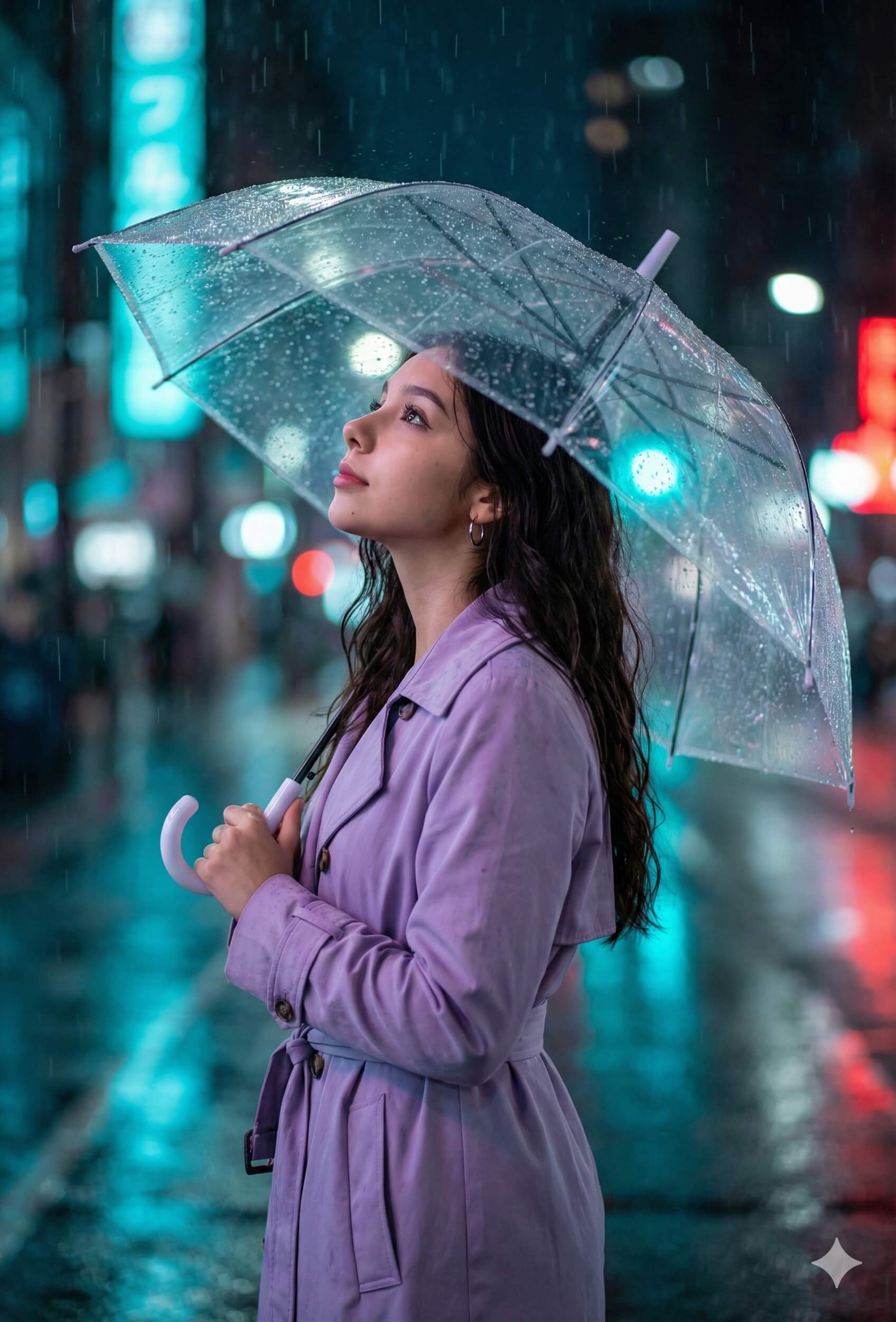 پرتره آتلیهای استودیویی با پالتوی بارانی کلاسیک در ر...