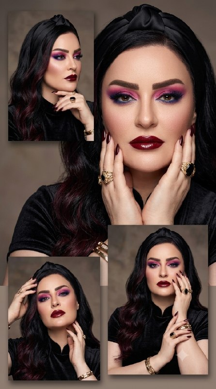 کلاژ لوکس فشن به سبک مجلات جهانی