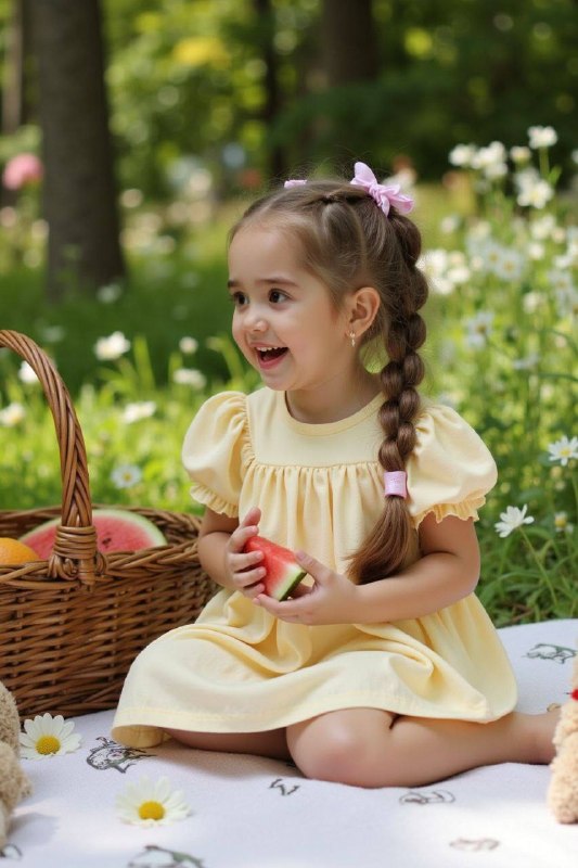 شادی ناب تابستانی در یک قاب رویایی