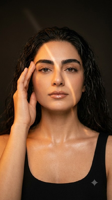 پرتره فشن با نورپردازی سینمایی