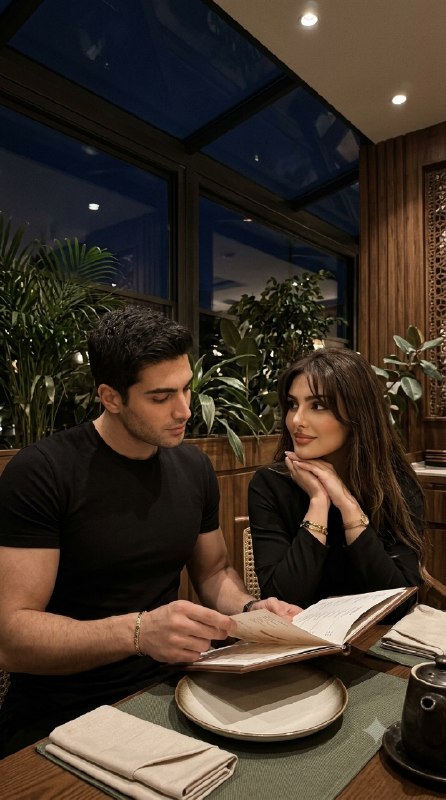عکس زوجی شبانه با استایل Pinterest
