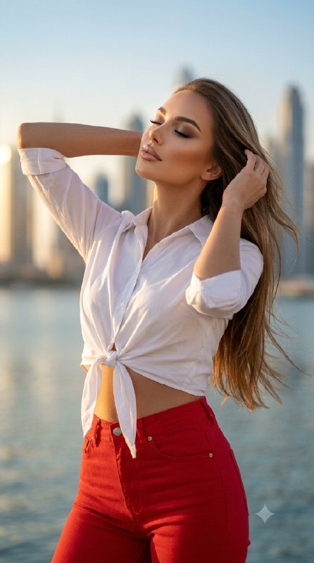 پرتره غروب با استایل شیک و ادیتوریال