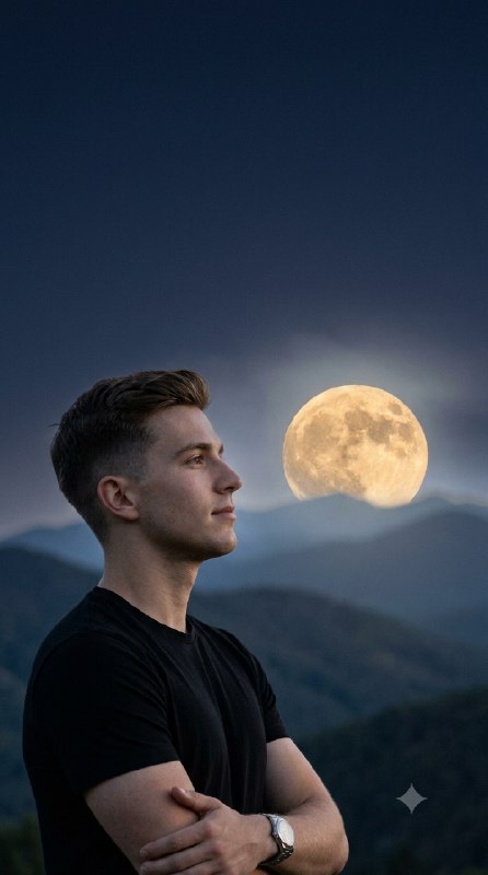 پرتره سینمایی زیر نور ماه با حس آرامش و واقعگرایی