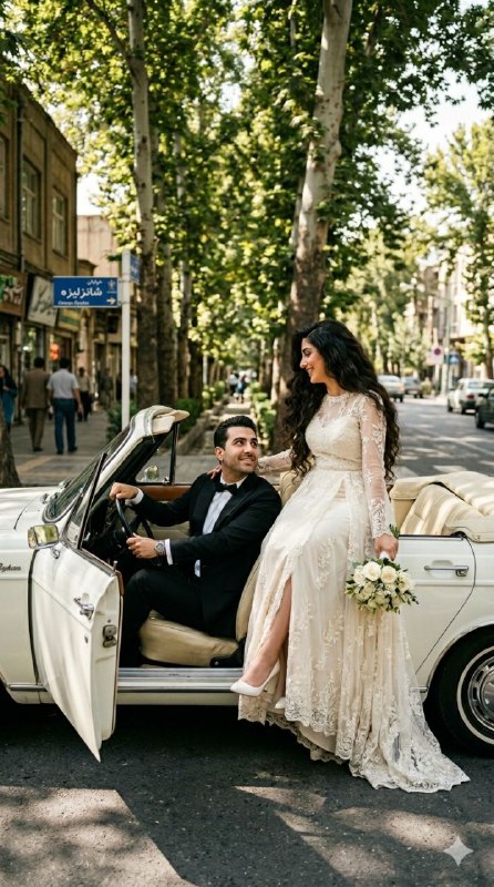 پرتره نوستالژیک خیابانی به سبک دهه ۵۰