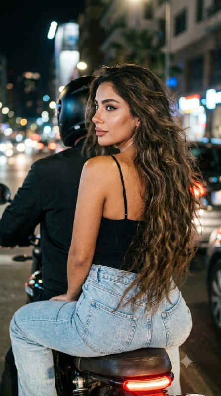 دختر سوار بر موتور