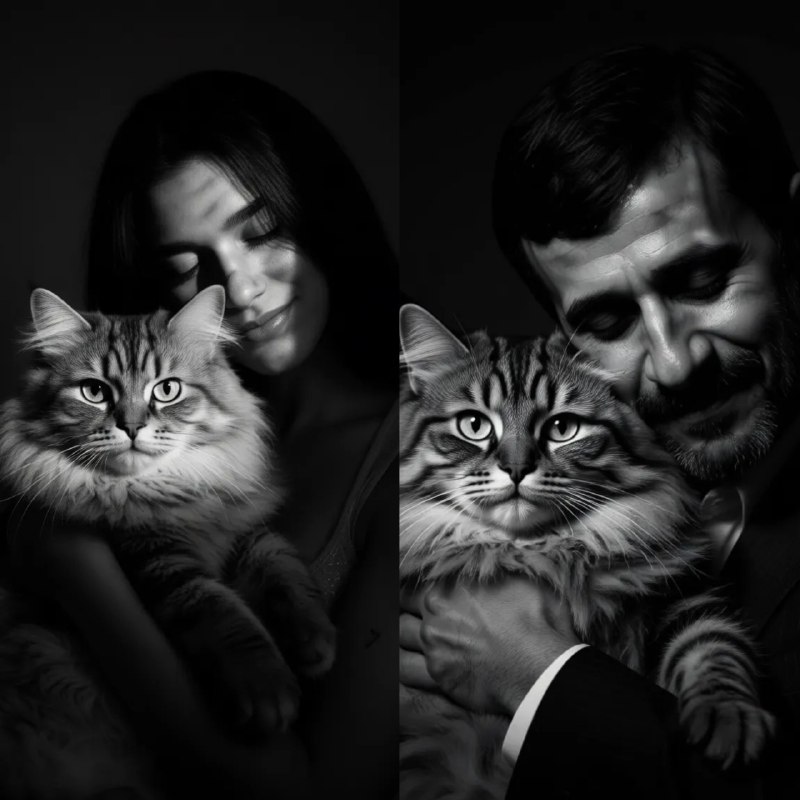 پرتره جذاب مردانه در تنالیته سیاهوسفید نوآر